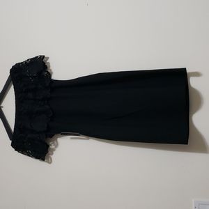 Max Sport Lace Off the Shoulder Cocktail Dress